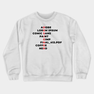 Designer Crossword Crewneck Sweatshirt